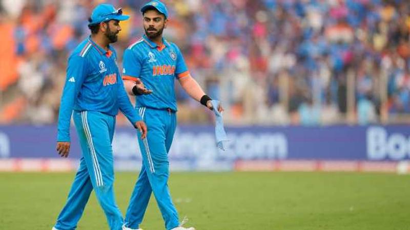 Virat Kohli and Rohit Sharma at ODI World Cup 2023