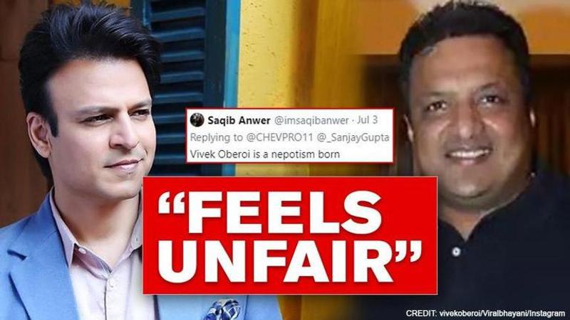 Netizen calls Vivek Oberoi 'nepotism born', actor reacts after Sanjay Gupta's fiery tweet