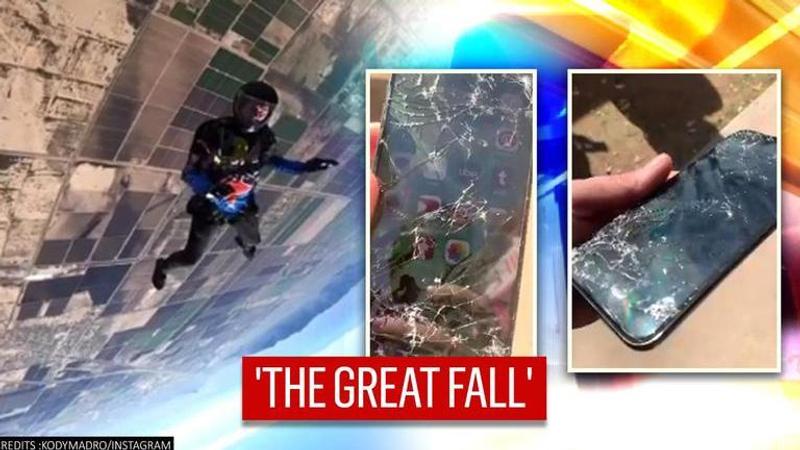 Skydiver's iPhone survives after falling from 12,000 foot, netizens call it 'legend'