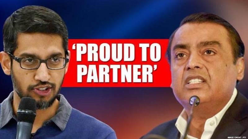 Sundar Pichai says, 'Google's $4.5 bn investment in Jio part of $10 bn Digitization Fund'