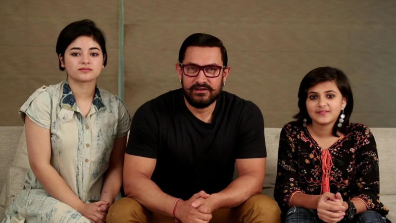 Suhani Bhatnagar with Aamir Khan, Zaira Wasim