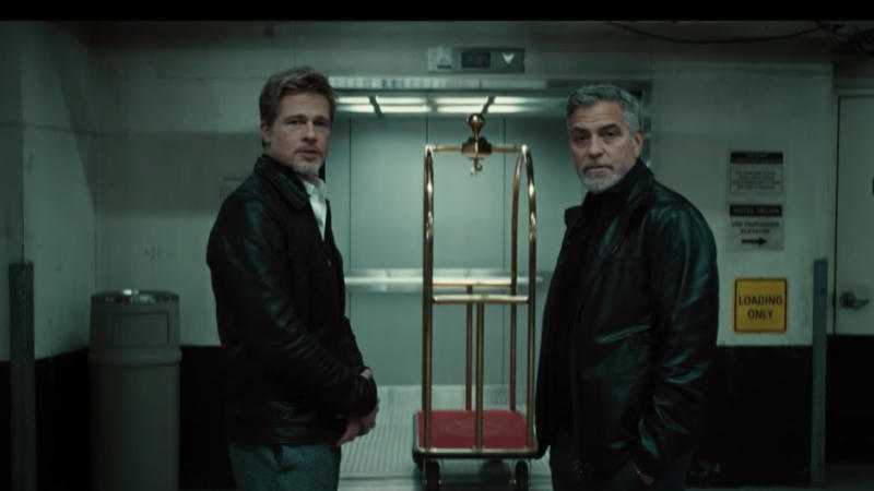 Brad Pitt, George Clooney in Wolfs