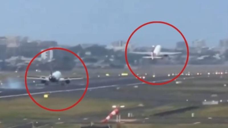 IndiGo flight lands on Runway 27 of Mumbai Airport at the same time when an Air India flight was taking off 