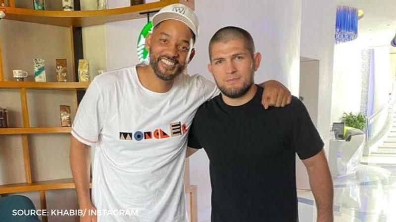 Khabib Nurmagomedov and Will Smith