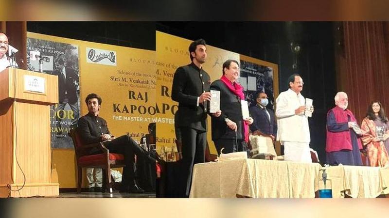 Raj Kapoor, Raj Kapoor birth anniversary, VP Venkaiah Naidu launches book, Ranbir Kapoor, Randhir kapoor