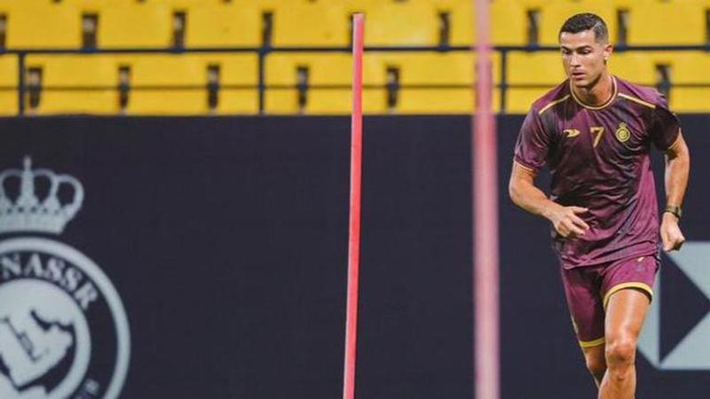 Cristiano Ronaldo in practice