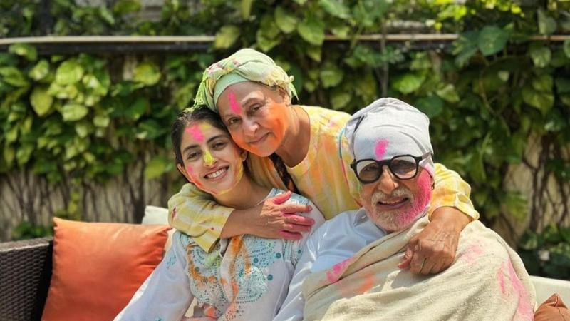 Amitabh Bachchan celebrates Holi