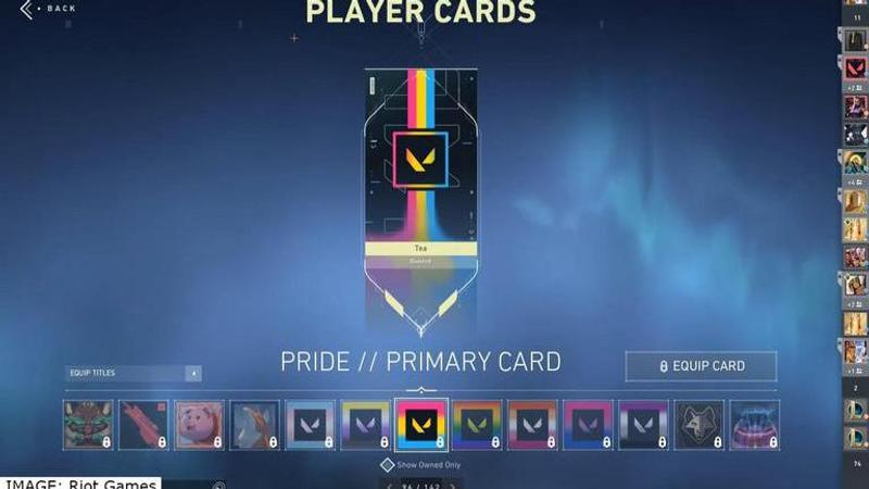 how to get valorant pride cards