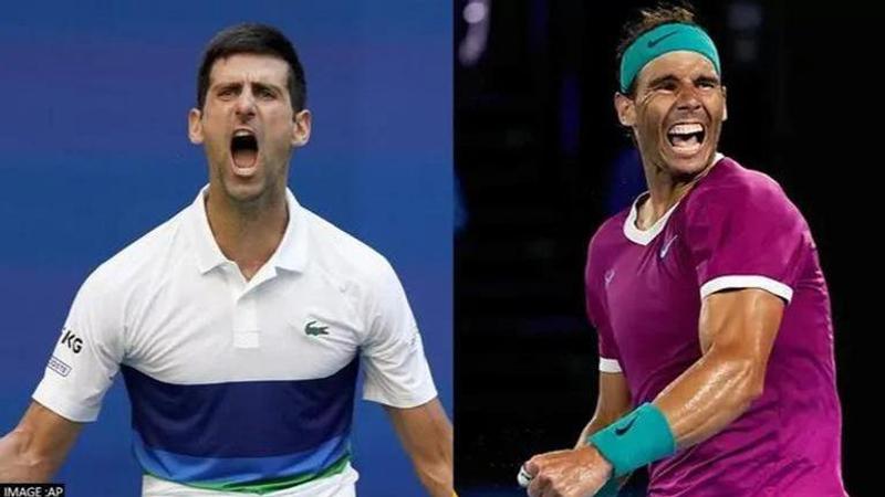 Novak Djokovic and Rafael Nadal