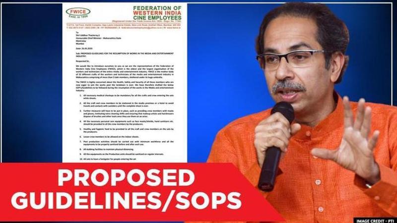 Resumption of film shooting: FWICE writes to CM Thackeray, lists precautionary guidelines