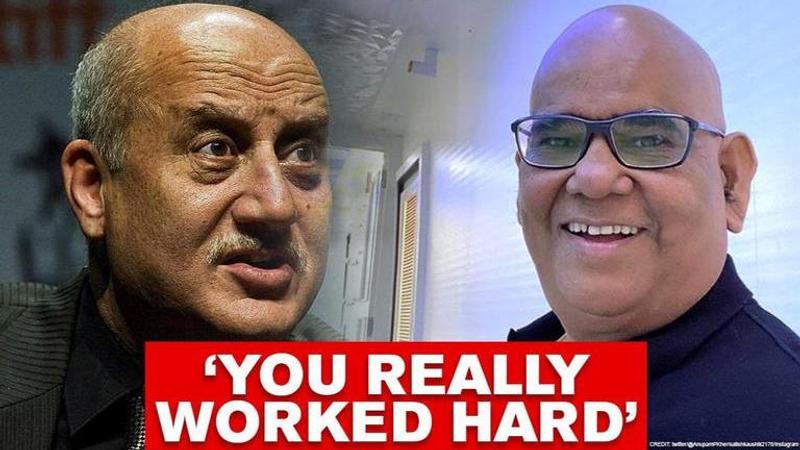 Anupam Kher pens post for Satish Kaushik, says 'Your rising graph must have given hope'