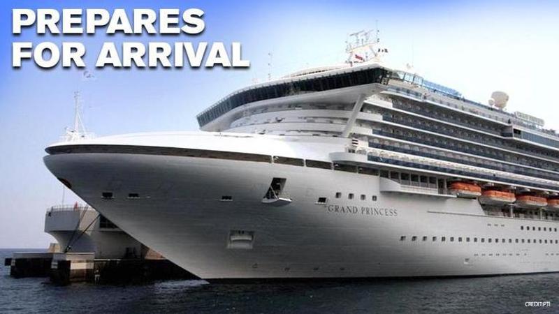 Officials to receive thousands of passengers from the Grand Princess