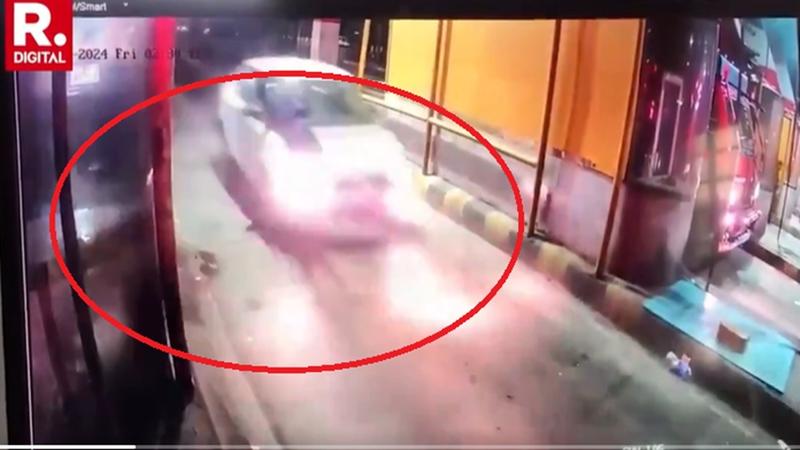 Toll plaza worker rammed by speeding car in Hapur, UP. Tossed in air, critical condition.