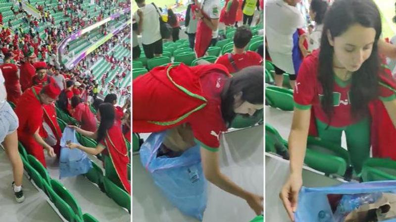 Morocco, FIFA World Cup, Morocco vs Belgium, Qatar 2022, FIFA World Cup 2022, fans clean stadium, World Cup 2022, Japanese fans clean stadium