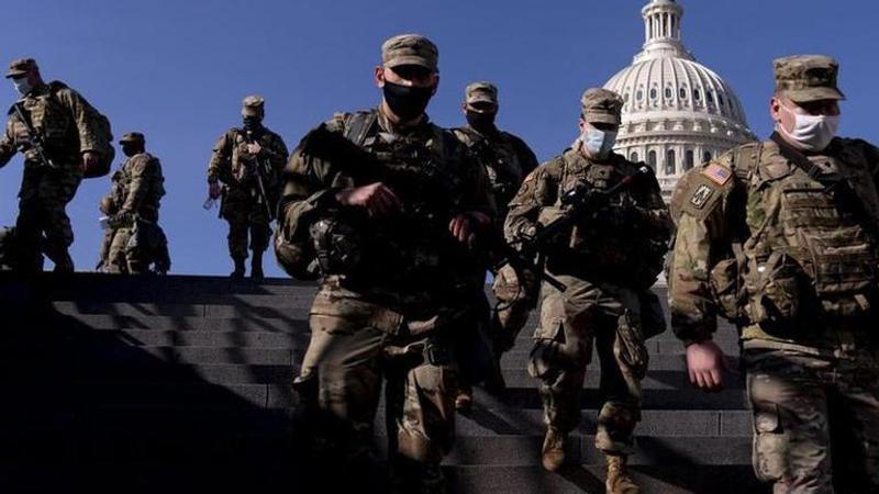 National Guard troops flood area near US Capitol