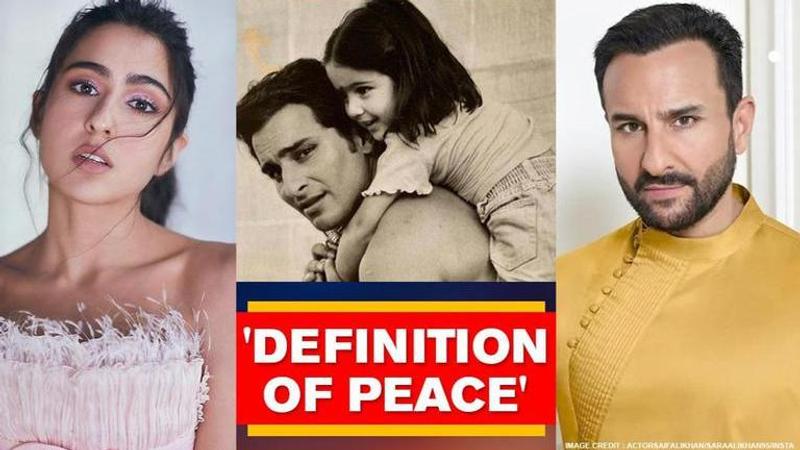 Sara Ali Khan shares throwback pic from childhood with Saif, calls him 'epitome of love'