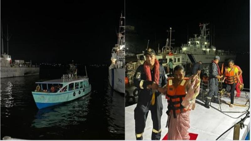  24 passengers and two crew members from a tourist ferry boat