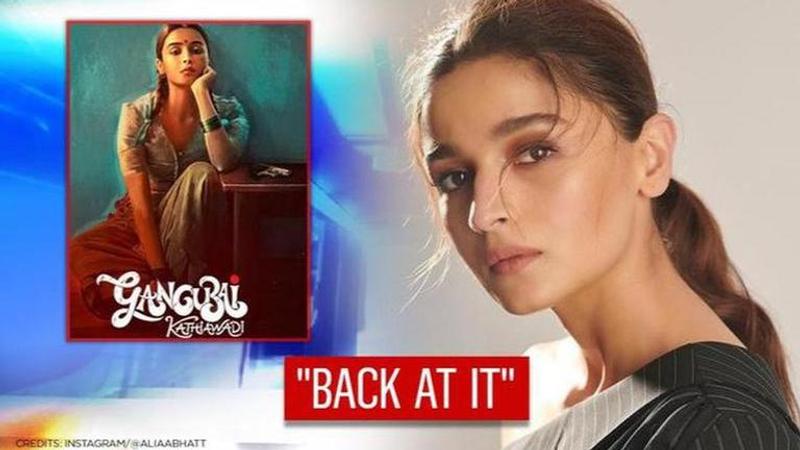 Alia Bhatt back on 'Gangubai Kathiawadi' sets after break, shares excitement with pic