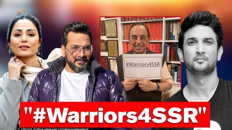 Sushant death: Subramanian Swamy, Hina Khan, Mukesh Chhabra, others turn #Warriors4SSR