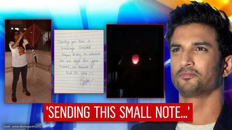 Sushant Singh Rajput's friend sends note to SSR through kite, says 'hope you receive it'