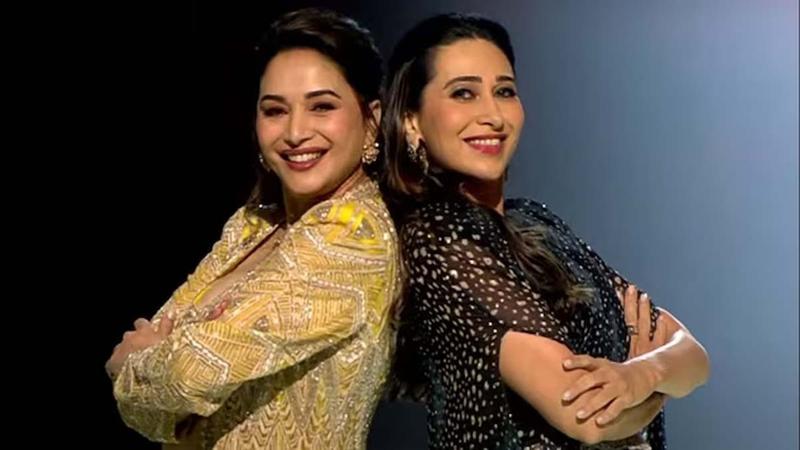 Madhuri Dixit and Karisma Kapoor