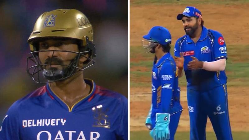 Dinesh Karthik and Rohit Sharma