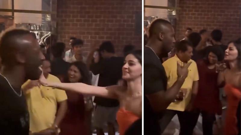 Andre Russell and Ananya Pandey