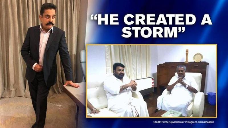 Kamal Haasan highlights 3 events in birthday wish for Kerala CM, Mohanlal also tweets