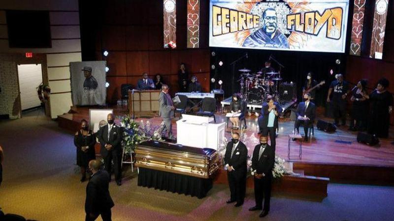 George Floyd's memorial service has ended