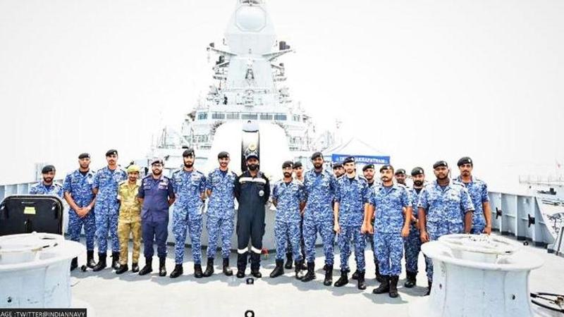 Indian Navy professional interaction with Royal Bahrain Naval Force