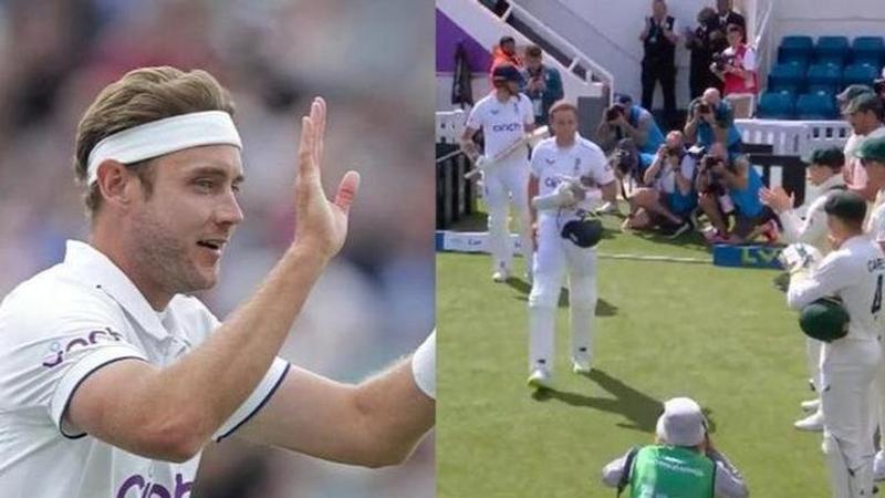 Watch| Stuart Broad receives guard of honour from Australia as he announces his retirement