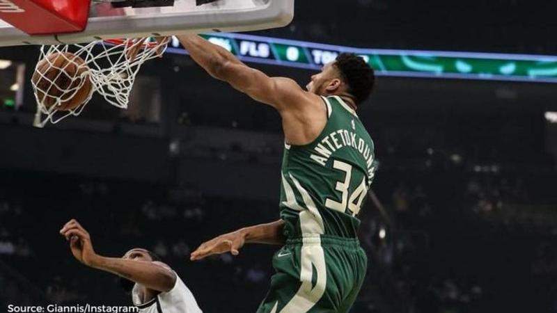 Giannis Antetokounmpo against Nets