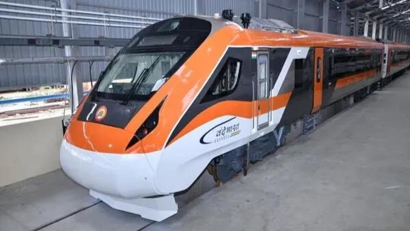 The saffron-themed Vande Bharat Express, featuring advanced amenities like Wi-Fi, bio-vacuum toilets, and more, will be launched today, enhancing travel comfort.