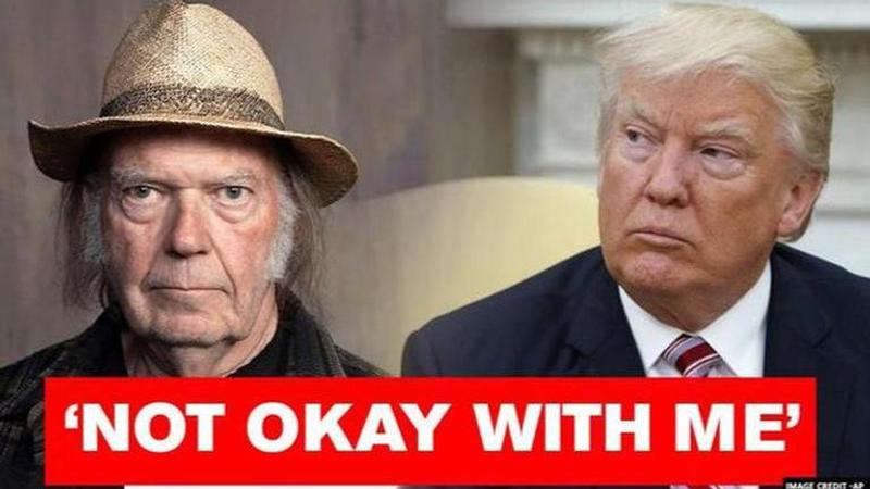 Trump angers Neil Young by using three of his songs at Mount Rushmore event