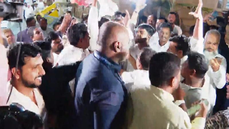 Moments after Rajya Sabha Poll results were announced, supporters of Syed Naseer Hussain were heard chanting slogans of Pakistan Zindabad in Vidhana Soudha.