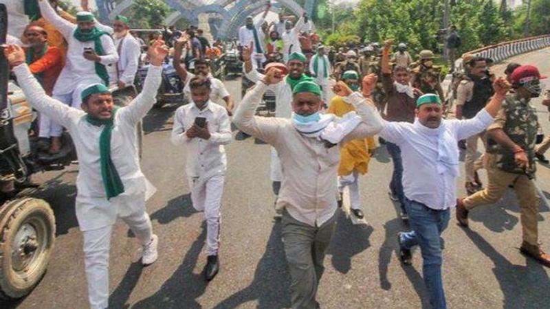 Farmer protests