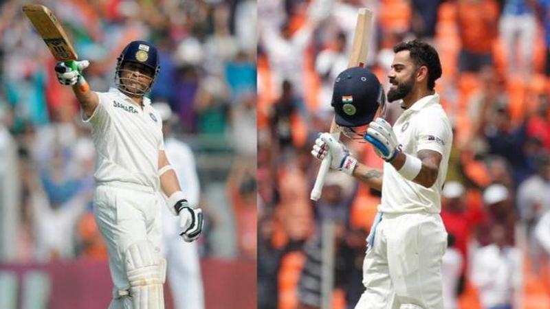 Virat Kohli, Sachin Tendulkar, IND vs WI 2nd Test