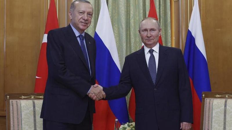 Vladimir Putin and Tayyip Erdogan