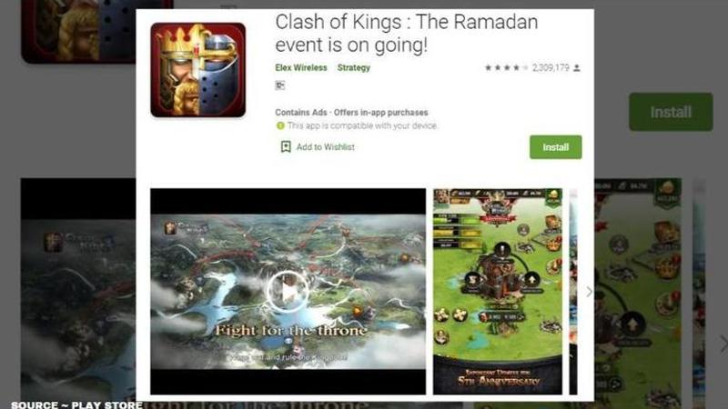 is clash of kings a chinese app