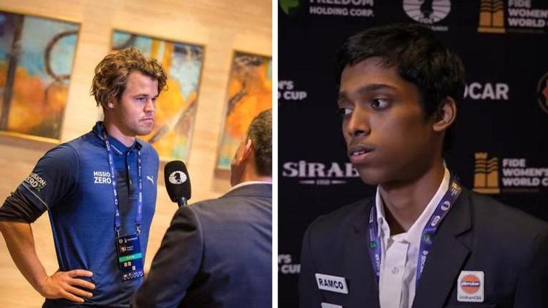 World Cup Chess Final: Game 1 between Praggnanandhaa and Carlsen ends in draw