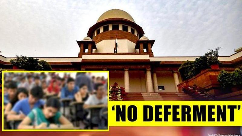 Supreme Court rejects NEET 2020 postponement plea: says exams to be conducted as scheduled