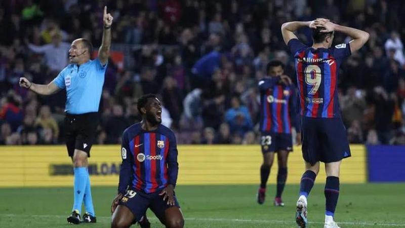 Barcelona failed to rebound from its humiliating loss to Real Madrid in the Copa del Rey semifinals and was held to a 0-0 home draw with Girona in the