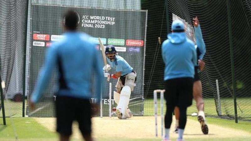 Virat Kohli in training nets