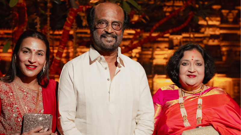 Rajinikanth with his family