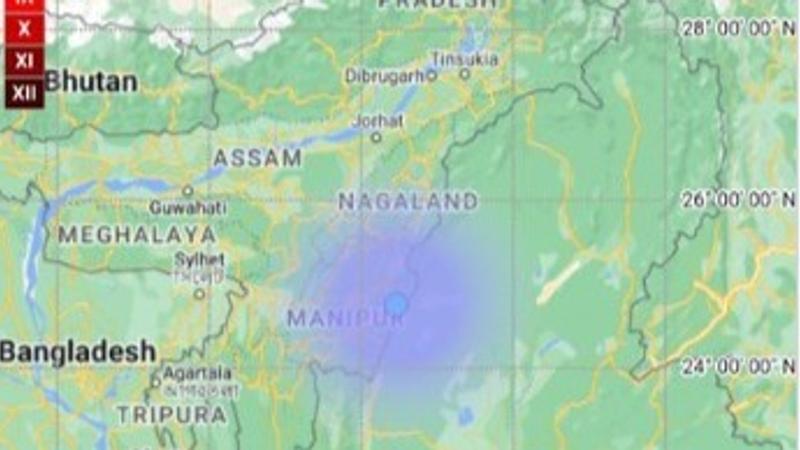 Earthquake hit Manipur's Ukhrul