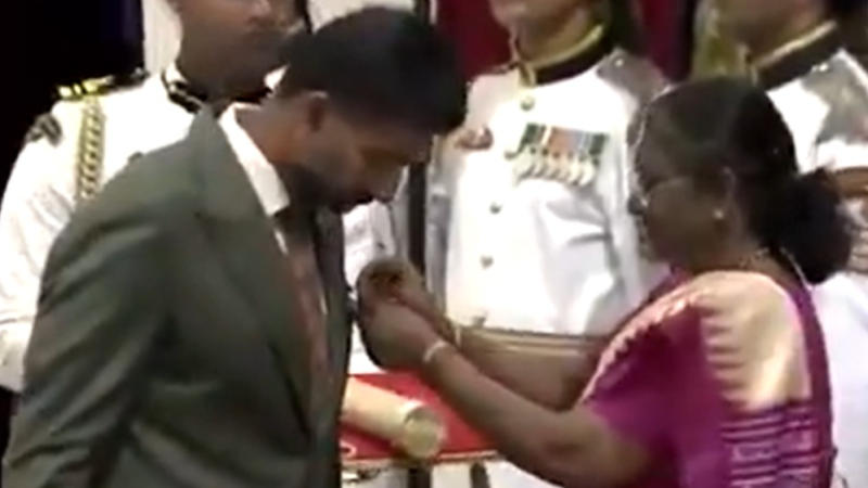Rohan Bopanna receives Padma Shri award