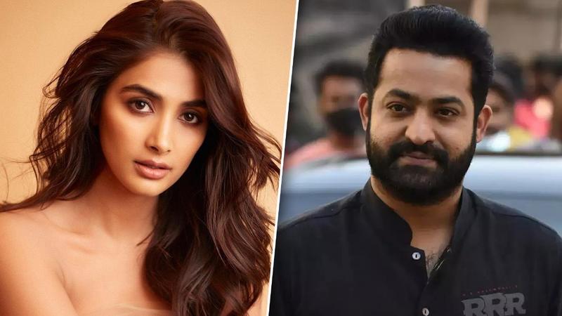 Pooja Hegde and Jr NTR