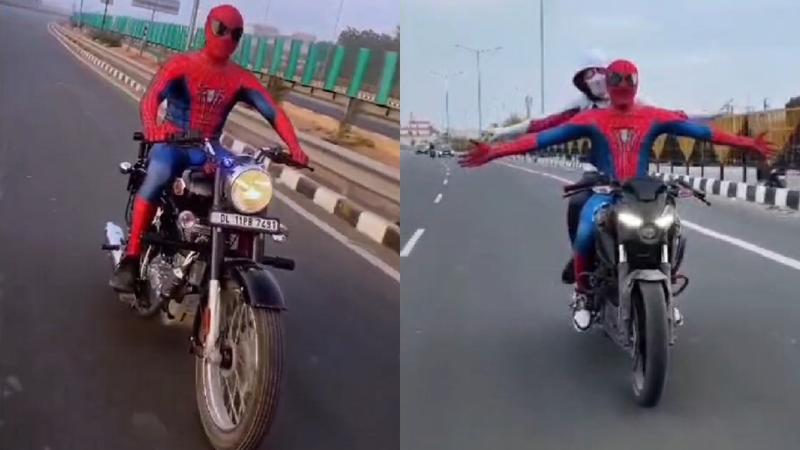 Delhi police arrests Spiderman and Spiderwoman in Dwarka's Najafgarh police station area
