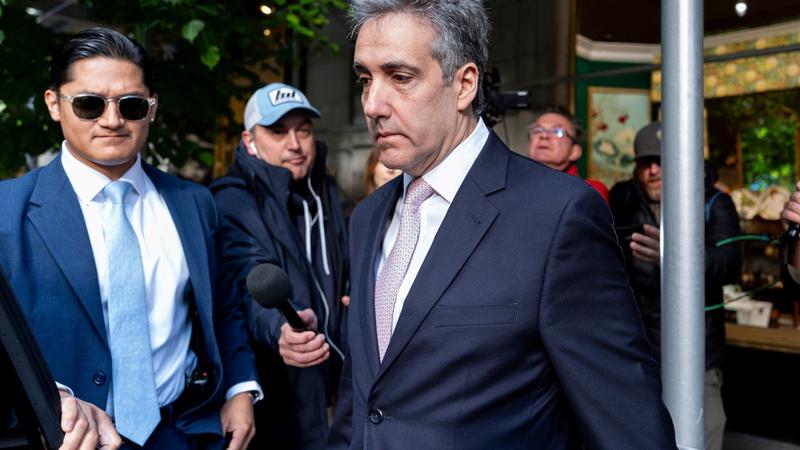 FILE - Michael Cohen leaves his apartment building on his way to Manhattan criminal court, May 13, 2024, in New York. Donald Trump's hush money trial is heading into the final stretch.