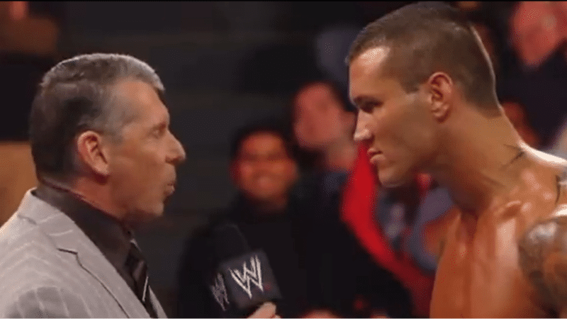 Vince McMahon and Randy Orton